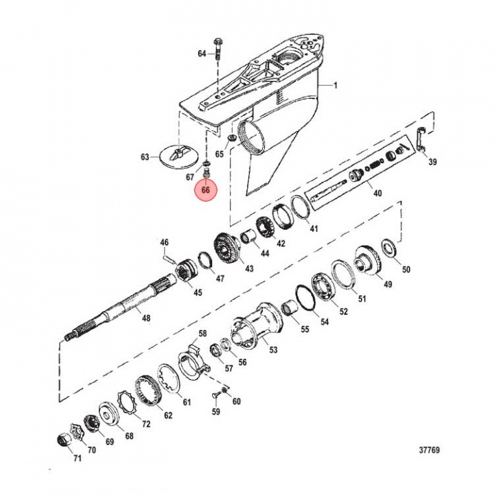 Skruv Mercury/Mercruiser (65210)
