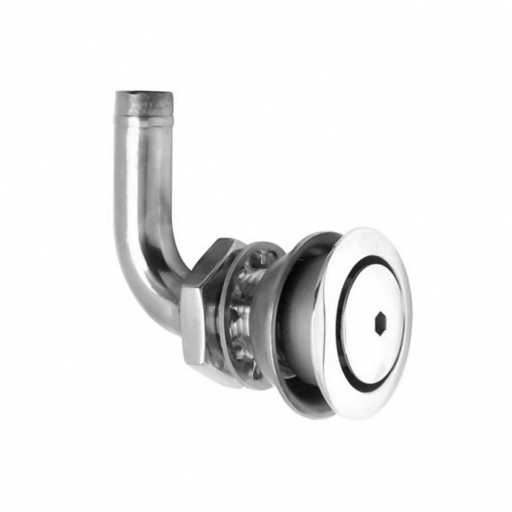 Tankventil 90grader Rostfri