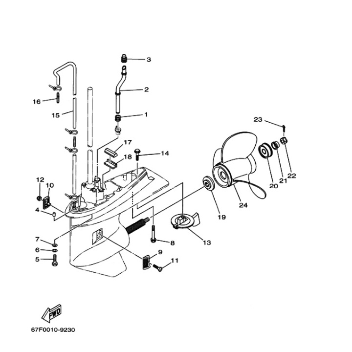 Propellerbricka Yamaha 