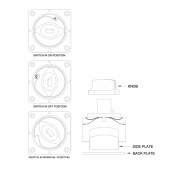 Kit 3x 701 Huvubrytare Kit 3x 701 Huvubrytare