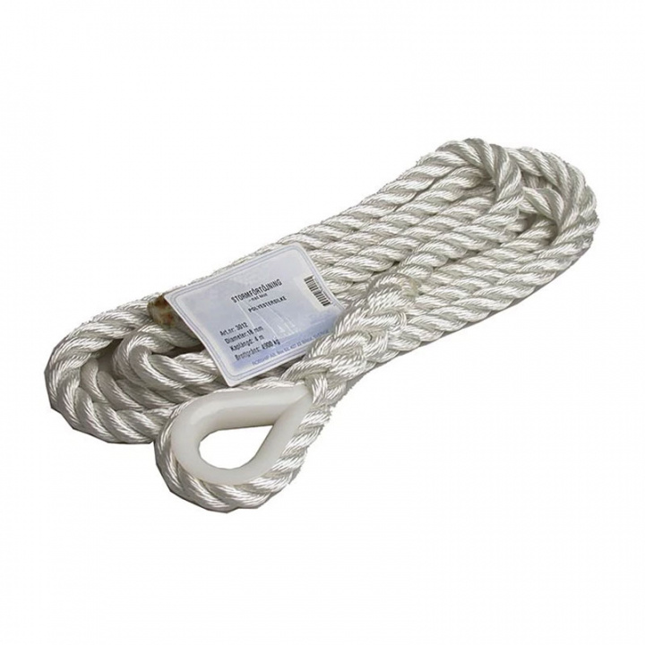 Stormförtöjning Med Kaus Vit 4 m