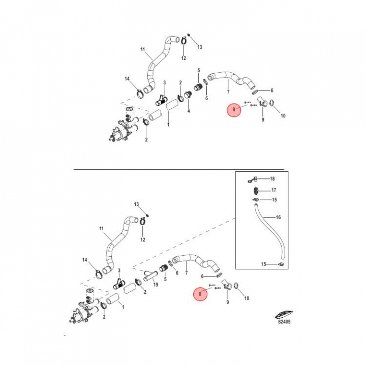 Skruv Mercruiser (73015)