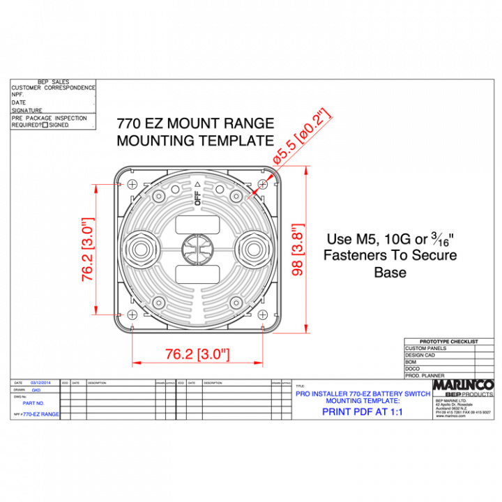 Huvudbrytare EZ 400A