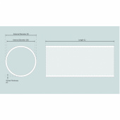 Tunnel Aluminium, Ø190x5x2500mm (6082-T6) Tunnel Aluminium, Ø190x5x2500mm (6082-T6)