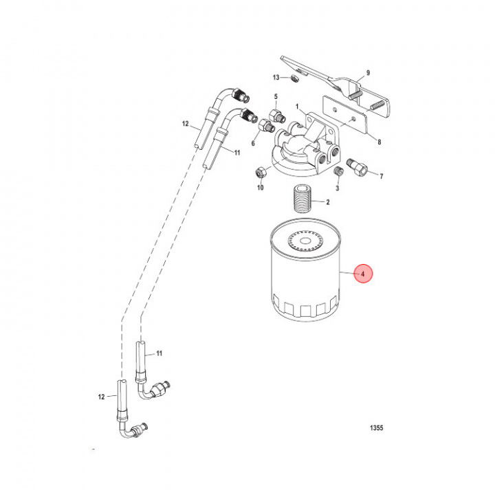 Vattenseparerande Bränslefilter (802893T)