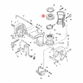 Gummibussning Övre Mercury/Mariner 4-6 hk (8035672) Gummibussning Övre Mercury/Mariner 4-6 hk (8035672)