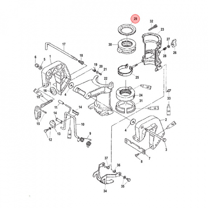 Thrust Plate Övre Mercury/Mariner 2-6 hk 4-takt (803582)