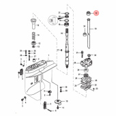 Gummigenomföring Mercury/Mariner 25-30 hk (804903001) Gummigenomföring Mercury/Mariner 25-30 hk (804903001)