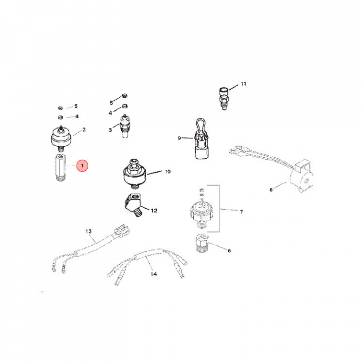 Bussning Mercruiser V6/V8 (805059)