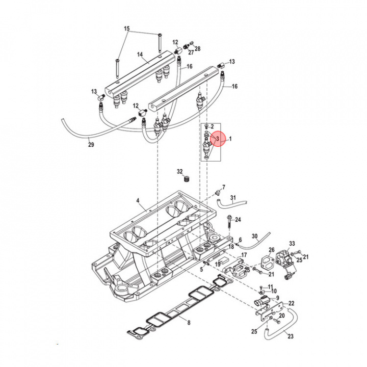 O-Ringsats Mercruiser (805511A1)