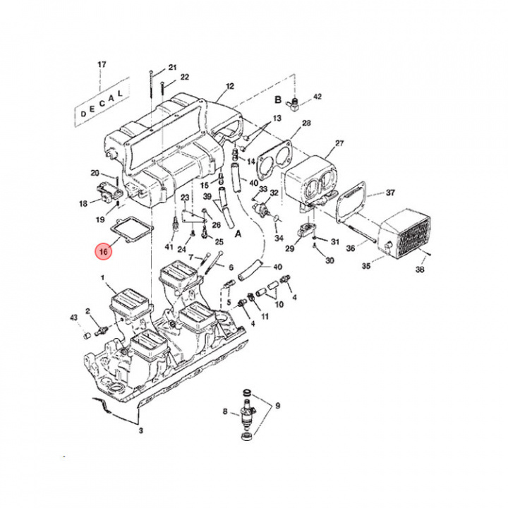 Packningssats Mercruiser V8 (805522A1)