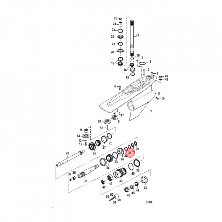 Shimsats Mercruiser Bravo (805627A1)