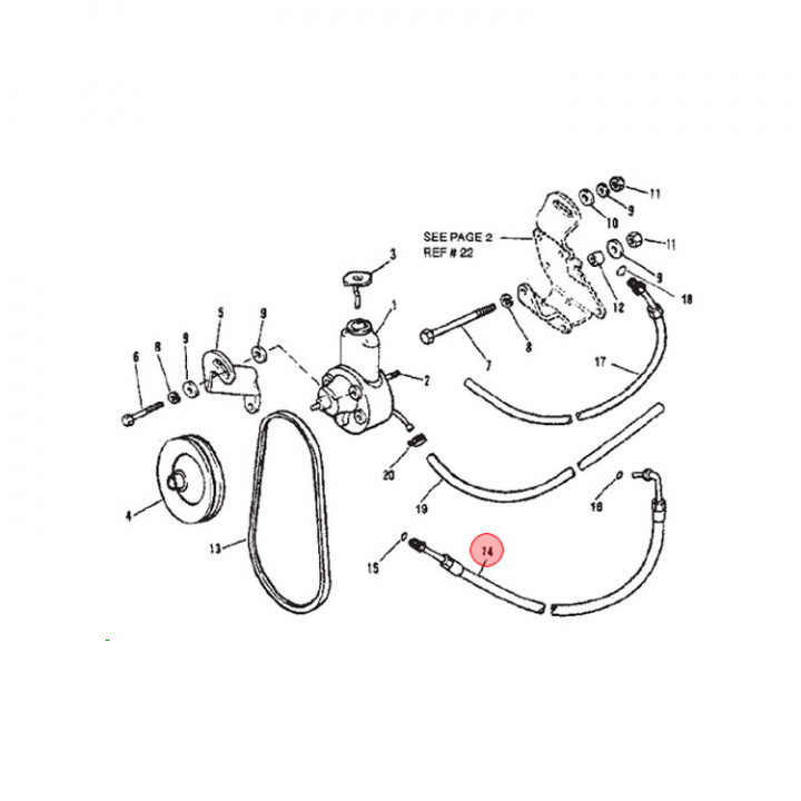 Hydraulslang Mercruiser (80622216)