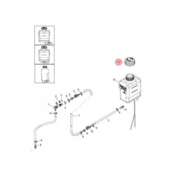 Lock Drevoljebehållare Mercruiser (8067271)