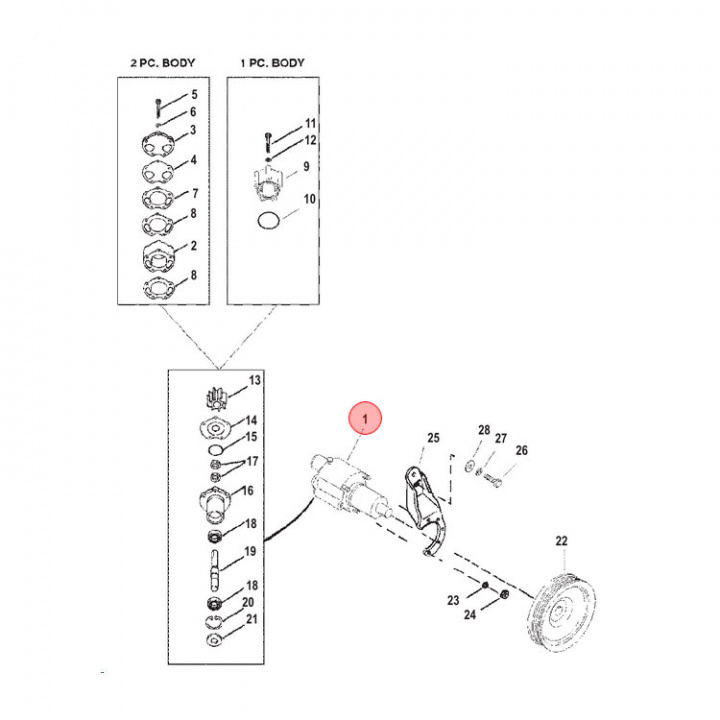 Sjövattenpump Mercruiser (807151A9)