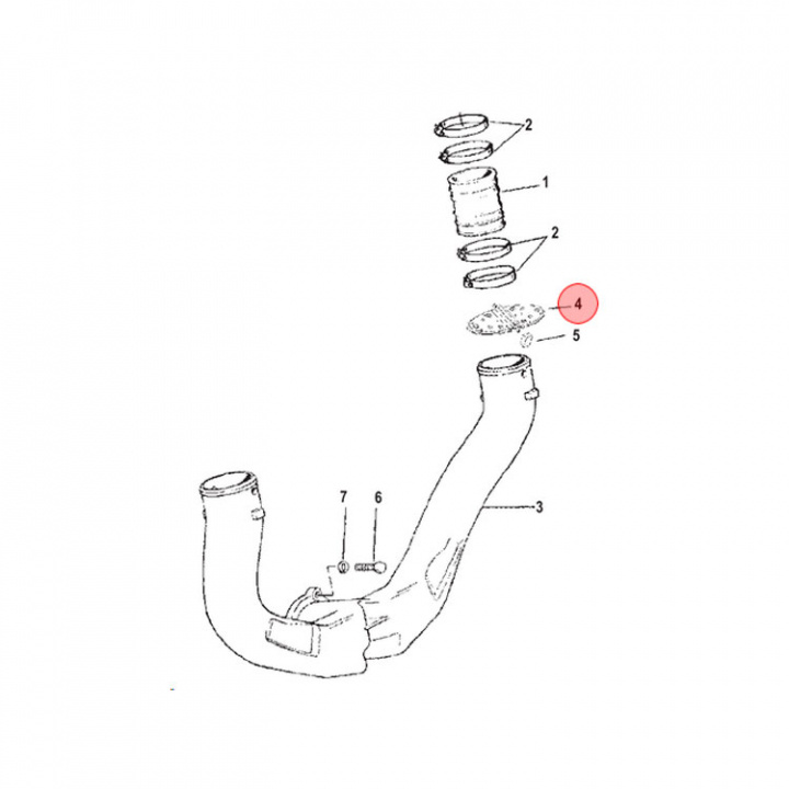 Avgasklaff Mercruiser (807166A2)