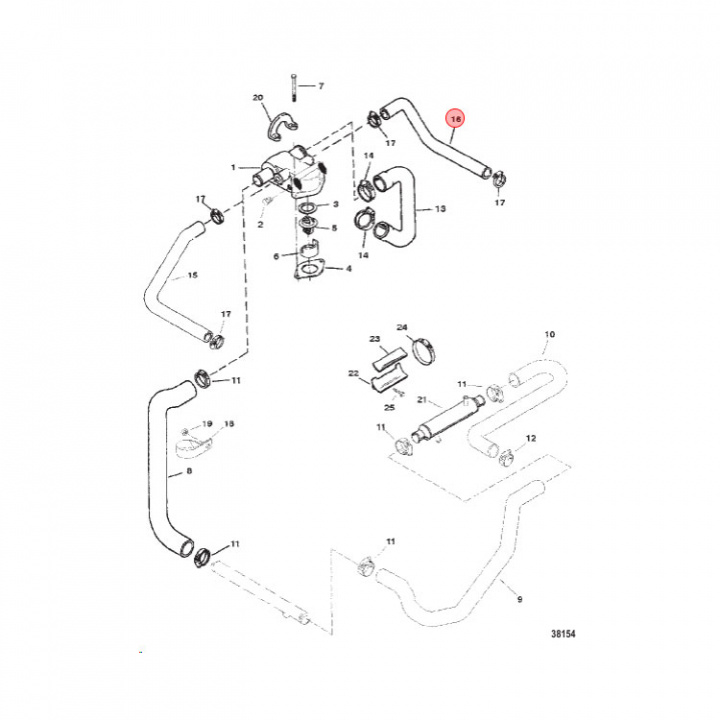 Kylarslang Mercruiser (807697)