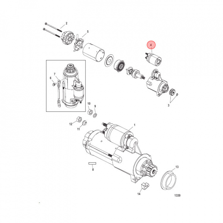 Solenoidsats Mercury/Mercruiser (809463A1)