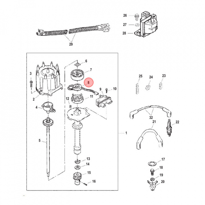 Spole Mercruiser (811639T)