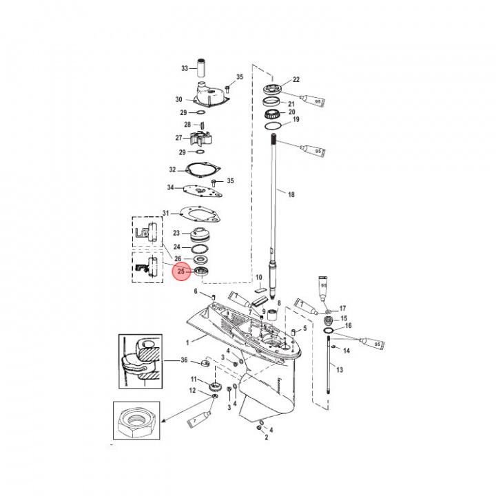 Packbox Mercury 30-60 hk (814669)