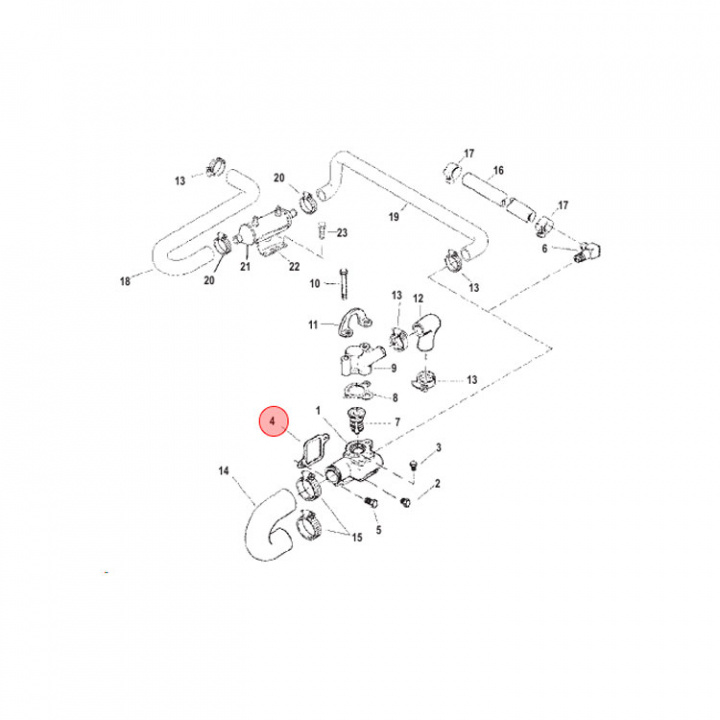 Termostathuspackning Mercruiser (8146801)