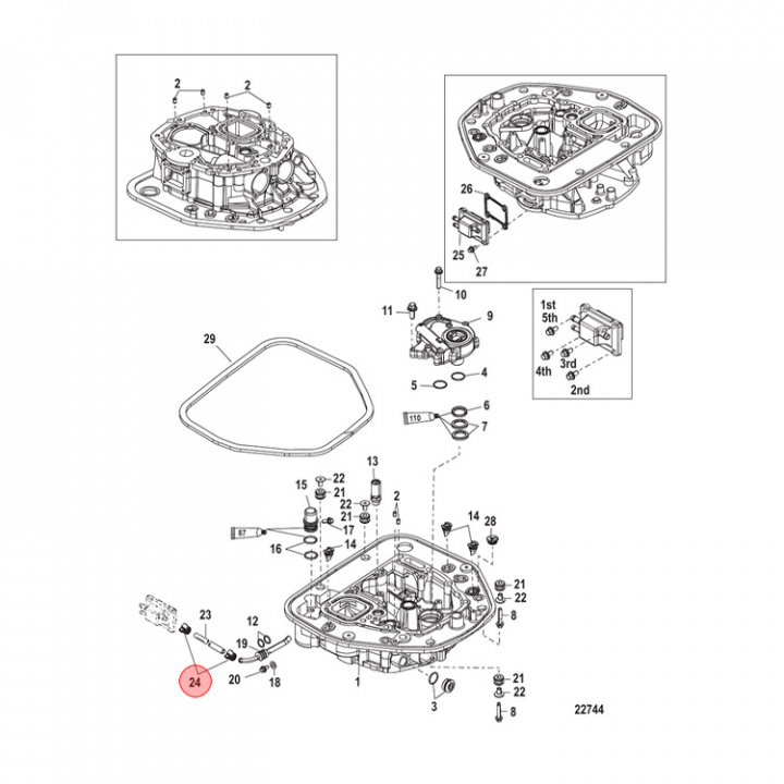 Klämma Mercury/Mercruiser (815504104)