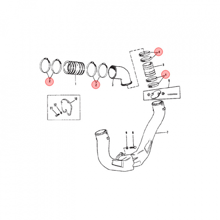 Klämma Mercruiser L4/V6/V8 (815504372)