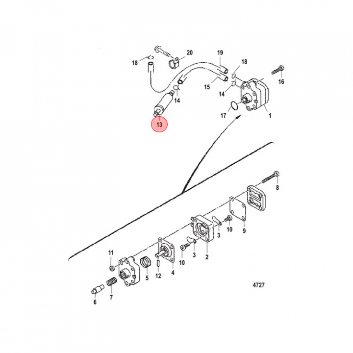 Bränslefilter In-Line 1/4