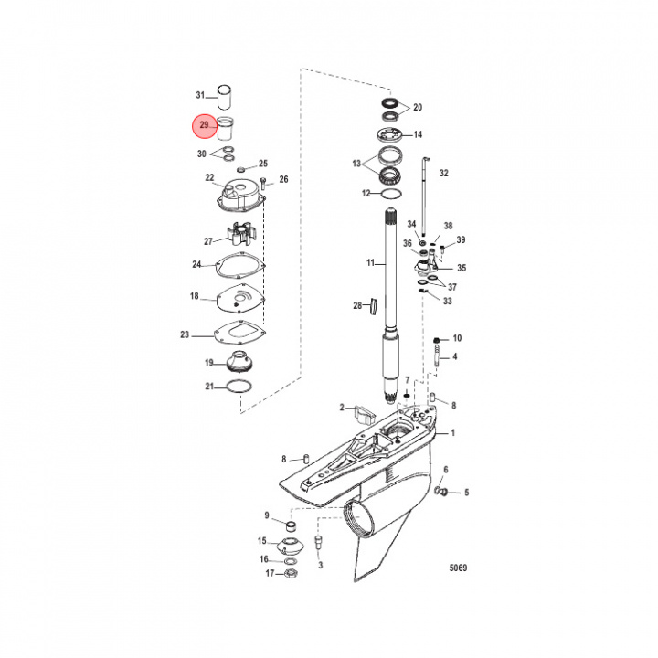 Kopplingsenhet Mercury/Mercruiser (816597A1)