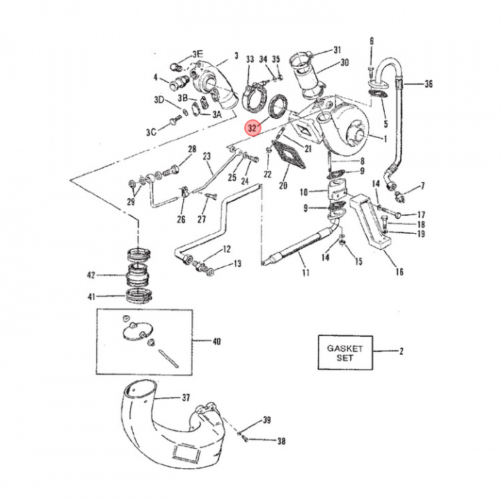 Packning Mercruiser (817089)