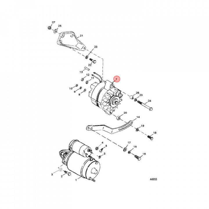 Generator Mercruiser L4/V6/V8 (817119A4)