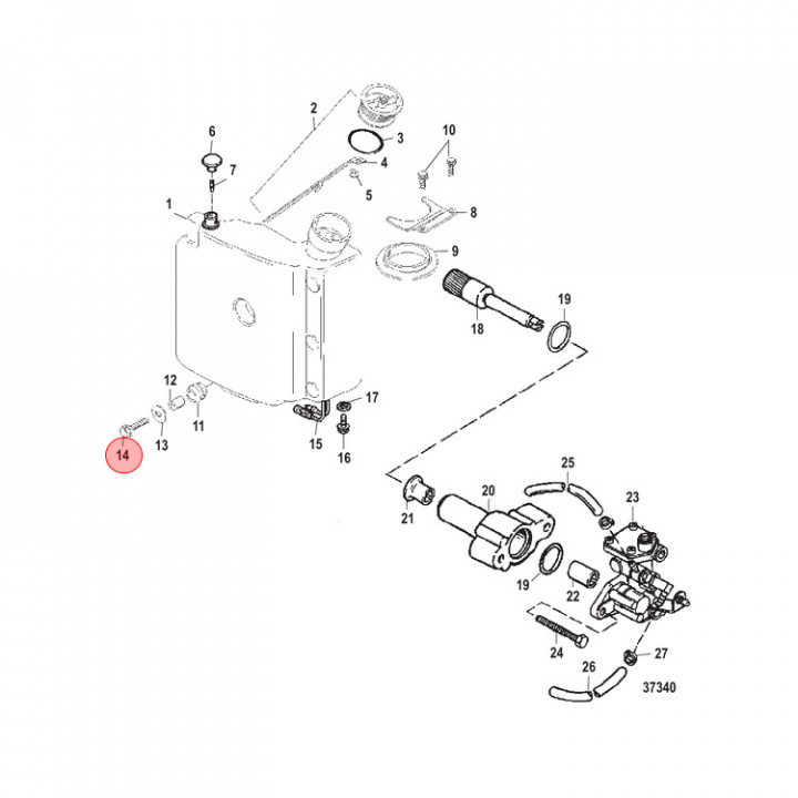 Skruv Mercury/Mercruiser (81893435)