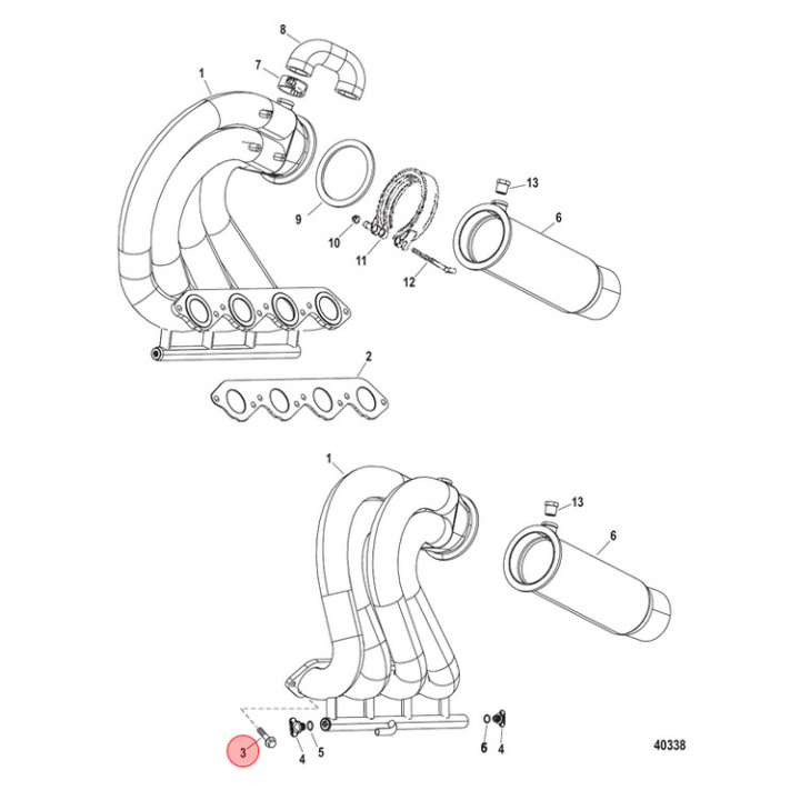 Bult Mercruiser (821131)