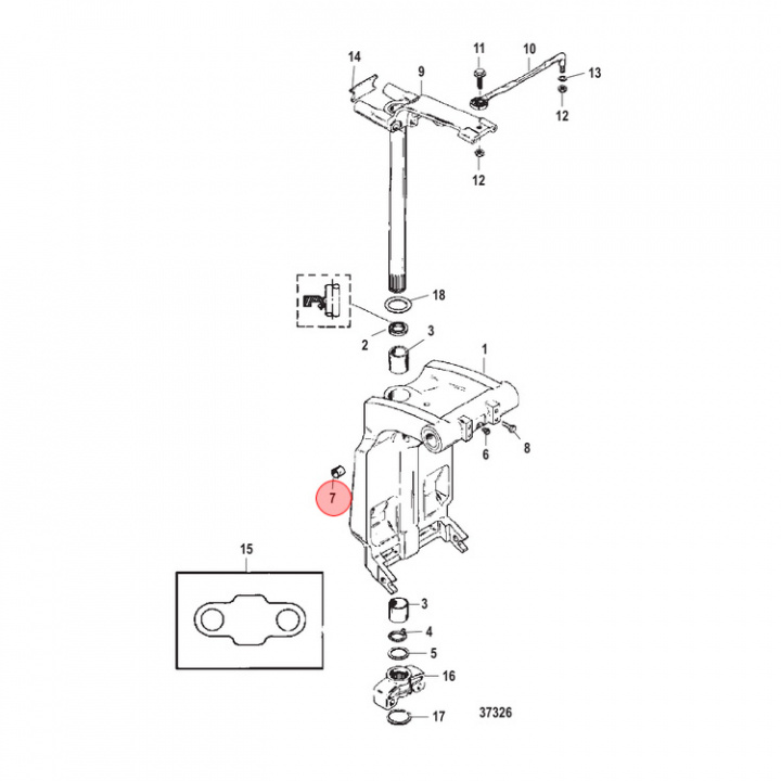 Bussning Mercury 75-400 hk (821207)