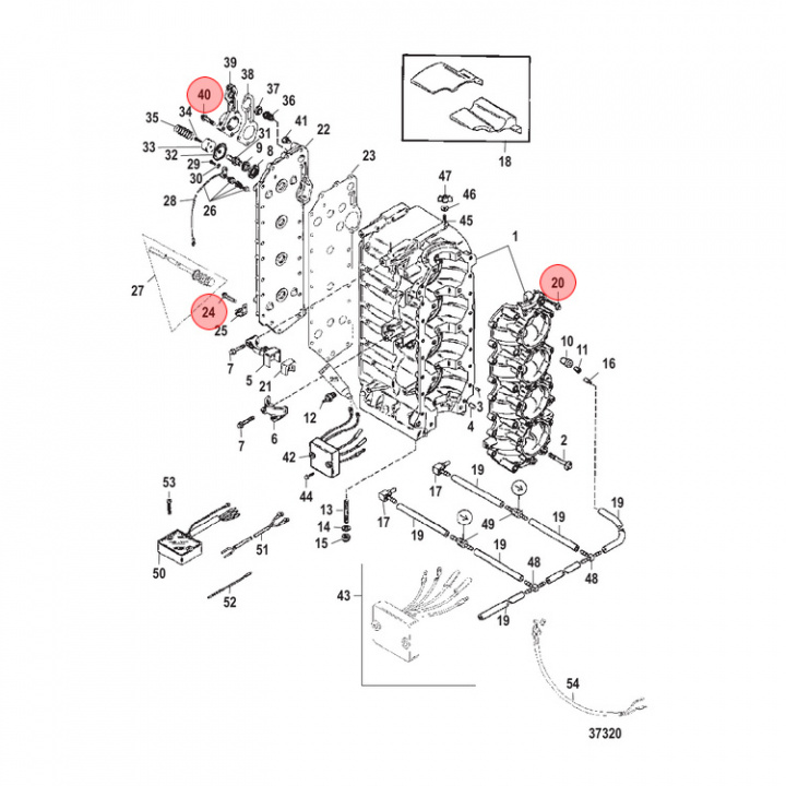 Skruv M8 Mercury 11-400 hk (82127335)