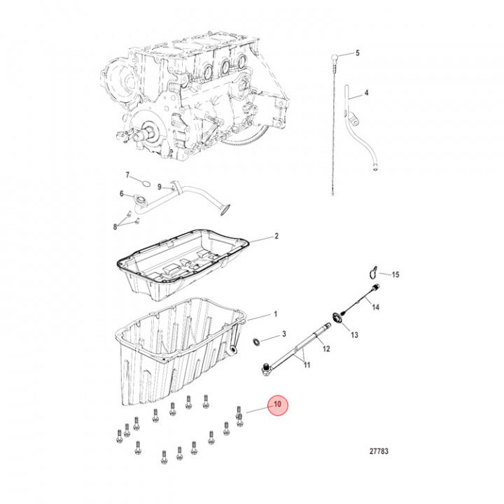 Skruv Mercury/Mercruiser (82130025)