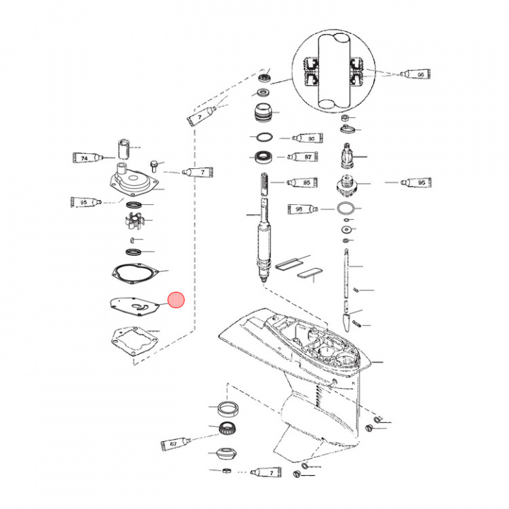 Faceplate Mercury 11-60 hk (8213542)
