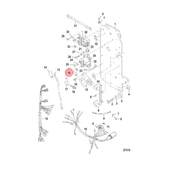 Tändkabel Mercury 30-400 hk (821945A61)