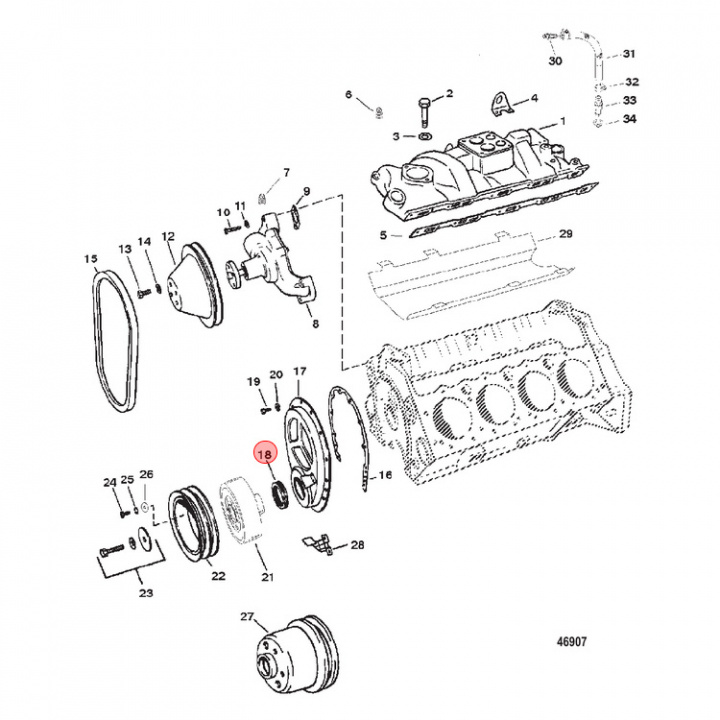 Packbox Mercruiser V8 (8219471)