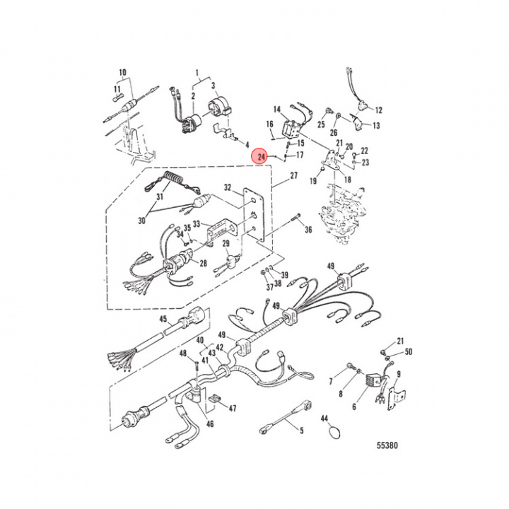 O-Ring Mercury 2-25 hk (82258M)