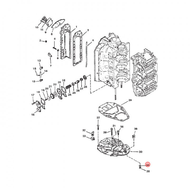 Bricka Mercury/Mercruiser (822838)