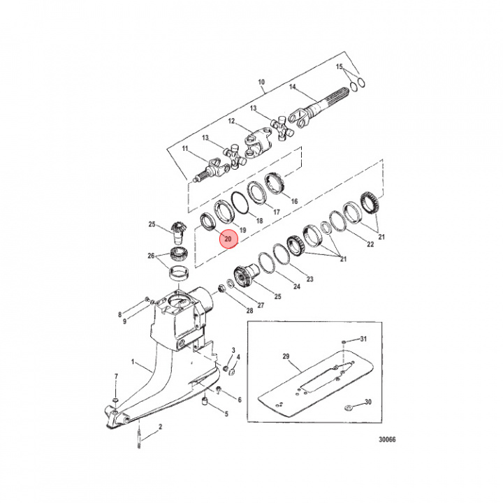Packbox Mercruiser Alpha One Gen I/II (823894)