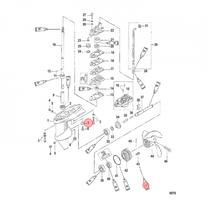 Anod Aluminium Mercury/Mariner 2-40 hk (823913Q)