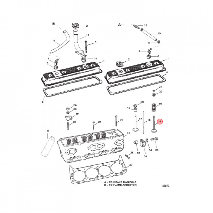 Avgasventil Mercruiser (8243171)