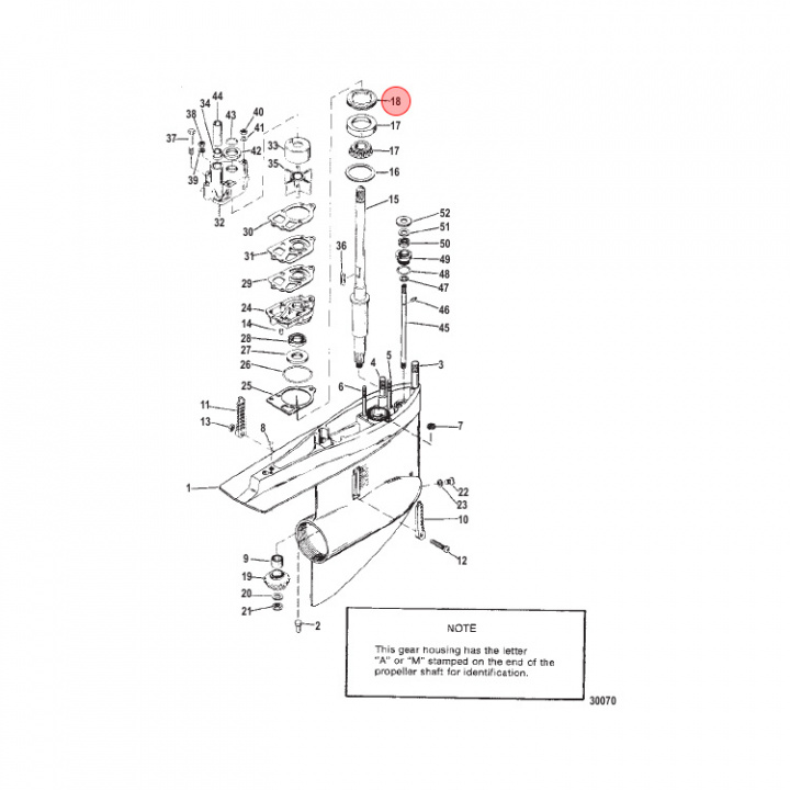Hållare Mercury/Mariner/Mercruiser (8245191)