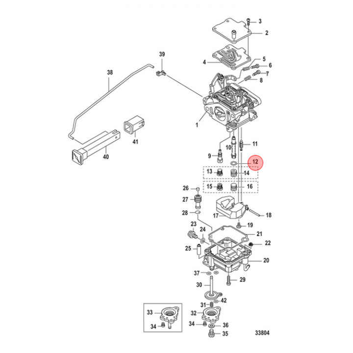 O-Ring Mercury/Mariner 2-25 hk (825057004)