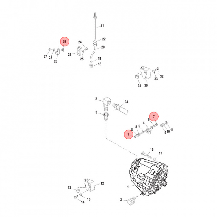 Mutter Mercury/Mercruiser 5-pack (8267089)