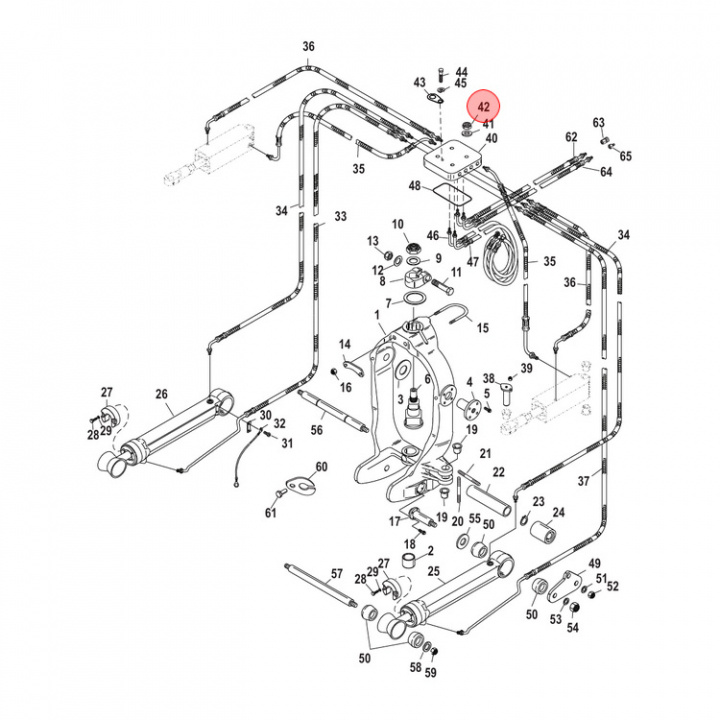 Mutter Mercury/Mercruiser 5-pack (826709109)