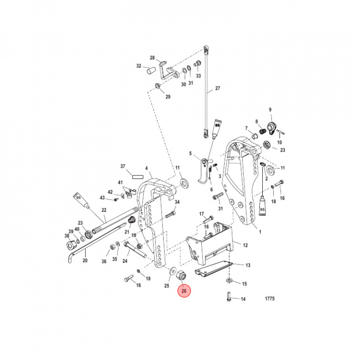 Mutter Mercury/Mariner (82671117)