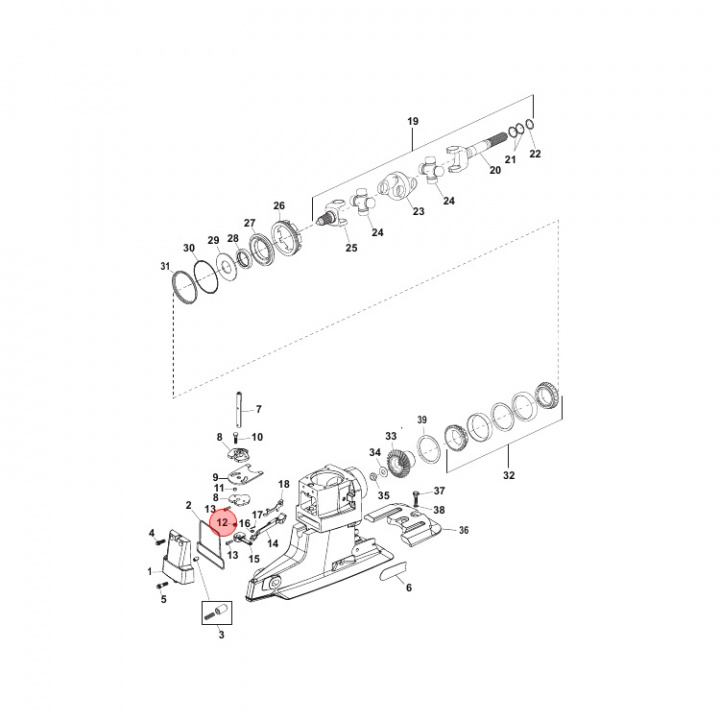 Mutter Mercruiser 5-pack (8267139)